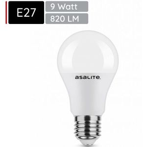 Asalite - LED Lamp A60 - E27 Fitting - 9W - 4000K Neutraal Wit Licht - 820 Lumen - Energiezuinig