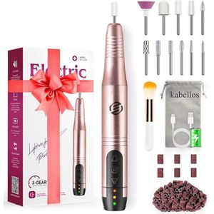 Equivera Elektrische Nagelvijl - Nagelfrees - Electric Nail File - Manicureset - Manicure. Pedicure - Nagelvijl - Nagelboor - Kerstcadeau - Sinterklaas - Sinterklaas Cadeau - Cadeau Voor Vrouw - Cadeau Voor Man - Cadeau