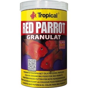 Tropical Red Parrot Granulaat - 1 Liter - Papagaai cichliden voer - Visvoer