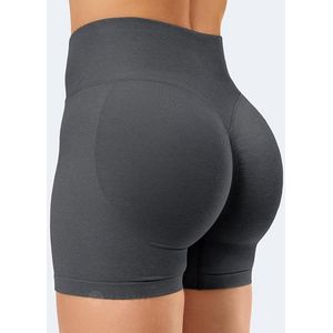 Sportshorts voor dames, korte sportbroek met hoge taille, scrunch shorts voor dames S