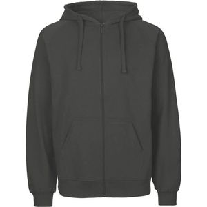 Neutral - Hoodie met Rits - Donkergrijs - 100% Biologisch Katoen - S