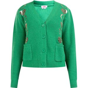 MYMO - Gebreid Vest - Goud - Nolie