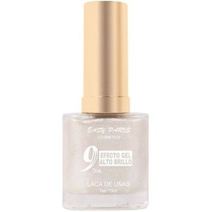 Easy Paris - Nagellak - Transparant Wit Mini Glitter/Shimmer/Metallic - 1 flesje met 13 ml inhoud - Nummer 049