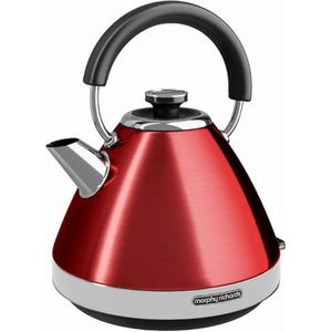 Morphy Richards Venture Pyramid Retro - Waterkoker - Red - Met kalkfilter - Draadloos