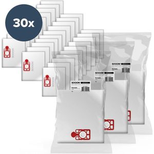 SQOON® - Stofzuigerzakken geschikt voor Numatic NVM 1CH Henry / James - Voordeelverpakking 30 stuks