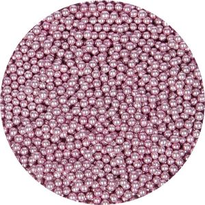 BrandNewCake® Suikerparels Metallic Roze Ø 4mm 750gr - Strooisel - Eetbare Taartdecoratie