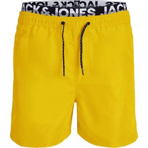 Jack & Jones zwemshort fiji double waistband geel - L