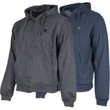 2-Pack Donnay - Sweatvest met capuchon (Bruce) - Sportvest - Heren - Charcoal marl/Navy (1397) - maat S