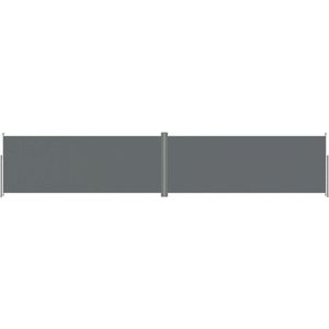 vidaXL - Windscherm - uittrekbaar - 200x1000 - cm - antracietkleurig