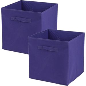 Urban Living - Opbergmand - Paars - Karton/Kunststof - 29 Liter