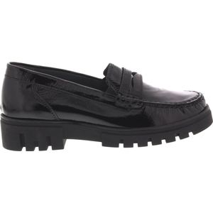 Waldlaufer - H-serena - Instappers - Zwart - Lakleer - Uitneembaar Voetbed