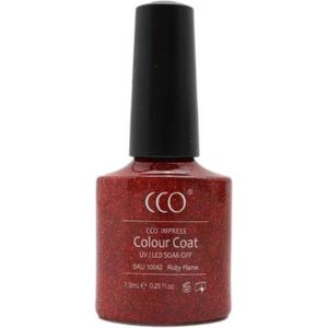 CCO kleur Ruby Flame 10042 - - Dekkende kleur - 7.3ml - Vegan