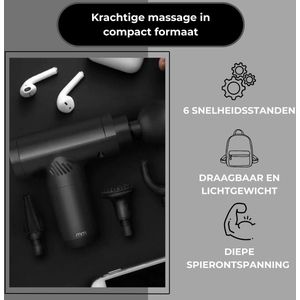 Picco Massage Gun – Compact Massagepistool met 6 Snelheidsstanden – Krachtige Spierontspanning