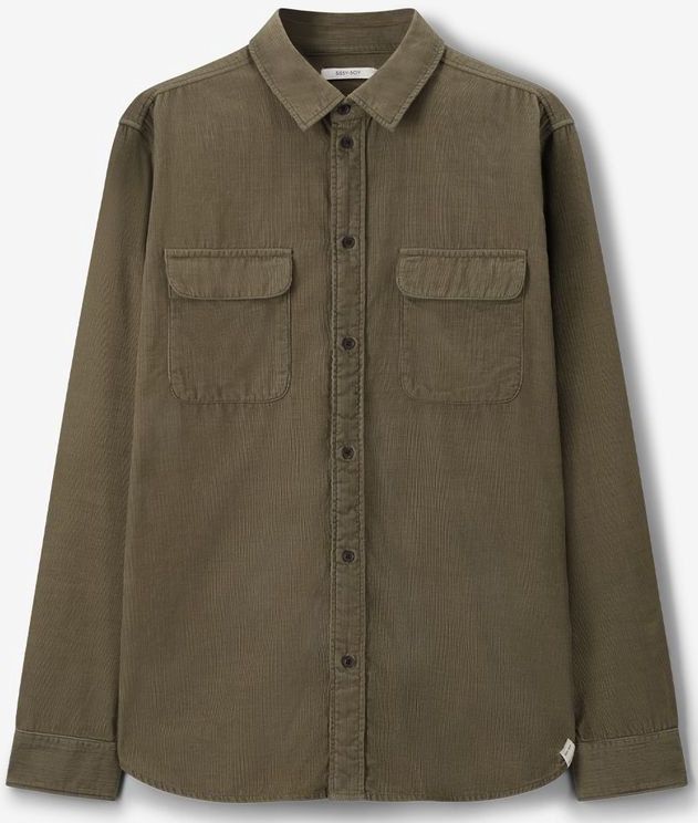 Sissy-Boy - Donkergroen corduroy overhemd