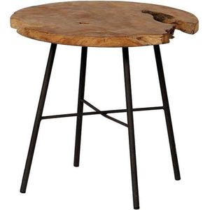 Ronde Bijzettafel Teak - Hoogte 55 cm - Ø 60 cm