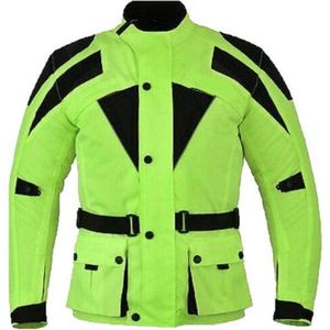 Urban 5884® - Reno - Heren Motorjas - Cordura – Fluor Geel - Uitneembare body - Protectie - Maat  S