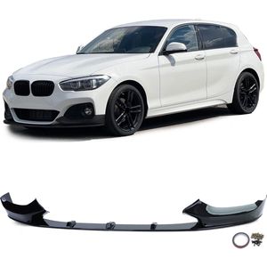 Passend Voor Bmw 1 Serie F20 F21 LCI M Pakket Spoiler 3 Spijl Voorspoiler Splitter Hoogglans Zwart 120 125 130 135 M