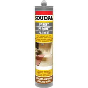 Soudal overschilderbare Parket kit Donker grijs - koker 290 ml