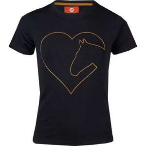 Red Horse Shirt Red Horse Toppie Kids Zwart