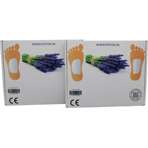 Detox voetpleister | Lavendel (64 stuks) - Ontgiften, betere stofwisseling, betere nachtrust, meer energie