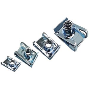 Set van 90 M4, M5, M6, M8 U-plaatmoeren en schroefclips voor auto's
