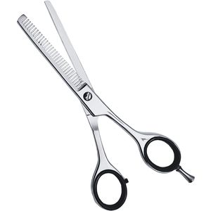 Guardian Beauty Professionele Haartynning- en Texturiseringsschaar – Precisieschaar van Duits Roestvrij Staal voor Salon, Kapsalon en Thuisgebruik (5.5 Inch, Zilver)