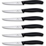 Victorinox Steakmes - 6 stuks - zwart