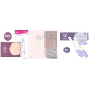 Ferti-Lily Conceptie Cup Starterspakket - 2x Zwangerschapstest Extra Vroeg - 10x Ovulatietest Strips - Telano