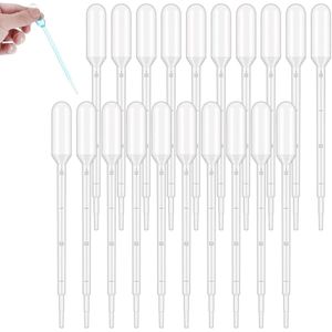 Azomor® Set van 20 Transparante Kunststof Pipetten voor Nauwkeurige Vloeistofoverdracht