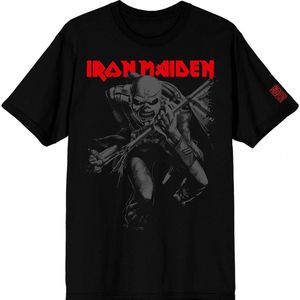 Iron Maiden - 50 Trooper Crop - T-shirt - Grijs - Uniseks