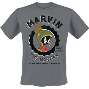 Looney Tunes Marvin The Martian Heren T-shirt - donkergrijs - S