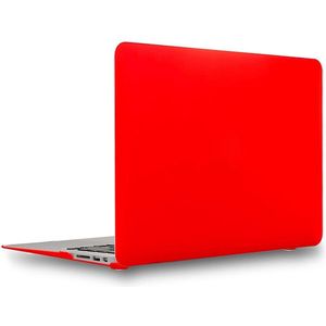 Laptopcover - Geschikt voor MacBook Air 13,3 inch - Case Transparant - Cover Hardcase - A1932/A2179/A2337 (2018-2020) - Matte Rood