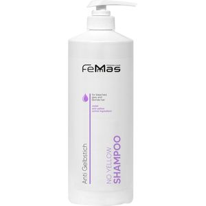 Femmas - No Yellow Shampoo - 1000ml - Paarse Anti-Geel Ingrediënten