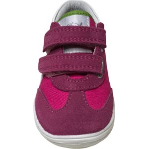 Naturino Mt 20 velcro's witte pijlen sportieve lederen sneakers Shrugs fuxia