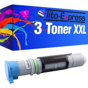 PlatinumSerie® 3 x toner XXL black alternatief voor Brother TN-8000 7,500 pagina 's
