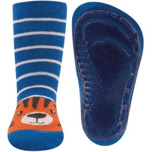Ewers SOFTSTEP anti slip sokken tijger blauw gestreept - kinder sokjes - antislip - maat 21/22