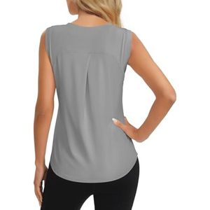 Mouwloze Dames Sporttop voor Tennis en Fitness - Ademend en Comfortabel