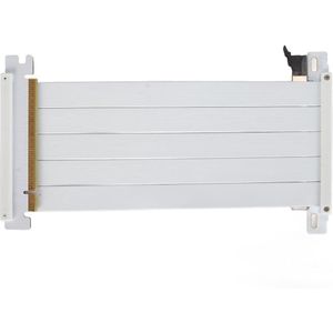 JGS Premium - PCIE 4.0 verlengkabel voor grafische kaart - 180 graden adapter - wit - RTX 4090 - RX 7900 XT - PCIe 16X 4.0