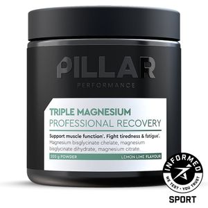 PILLAR - Triple Magnesium Powder - Lemon Lime - Jar