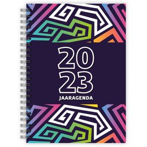 Jaaragenda 2023 A5 | Fotofabriek Agenda | A5 Jaaragenda met ringband | Weekagenda gekleurd| Luxe omlegagenda | volwassenen