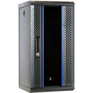 DSIT 10 inch 12U serverkast met glazen deur 312x310x618mm (BxDxH) - serverbehuizing - serverrack