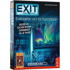 EXIT - Evacuatie van de Noordpool: Uitdagend coöperatief escape room-spel voor 1-4 spelers vanaf 12 jaar