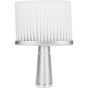 HTML Neck Face Hair Dust Remover Brush - Hairdressing Cleaning Sweeping Brush - Hair Clippings Hair Cutting Styling Brush - Hair Broom Hairbrush - Barber Salon Home Accessory - White .