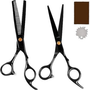 Professionele Haarschaarset met Roestvrij Staal - Kappersschaarset voor Mannen, Vrouwen en Kinderen