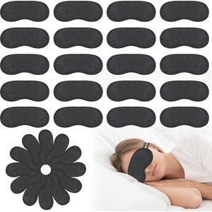 40 stuks lichtblokkerend slaapmasker voor een comfortabele nachtrust - Ademend en verstelbaar voor mannen, vrouwen en kinderen