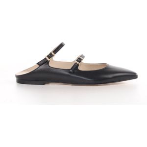 Maury dames slipper Turner in zwart leder