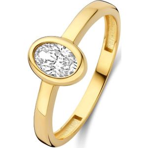 Isabel Bernard - Le Marais Sophie - 14 Karaat Gouden Ring - Zirkonia Steen - Dames