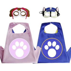 Paw Patrol Cape - Chase & Skye Cape - Carnavalskleding kinderen - Verkleedpak - Kostuum Masker - Verkleedkleren Kinderen - 2 STUKS