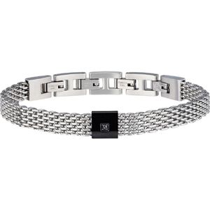 Breil - Black Diamond - Herenarmband - Zwart - Staal - Mesh