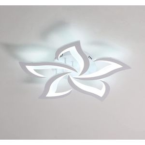 LED Plafondlamp, 60W 6750LM Moderne Plafondlamp, Elegant Bloemblaadje Design LED Plafondlamp voor Woonkamer Slaapkamer Eetkamer Badkamer (Koel Wit 6500K, Diameter 60cm)